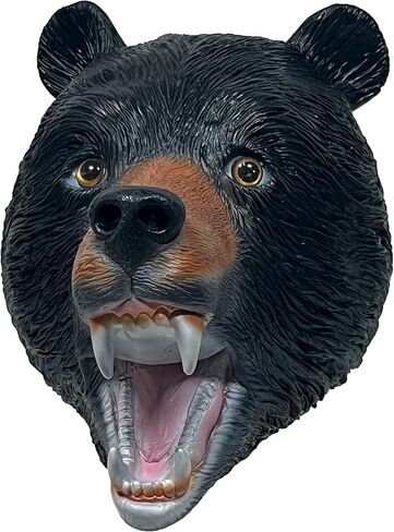 قناع للرأس على شكل دب بري مناسب لحفلات الهالوين التنكرية والحفلات التنكرية (دب أسود) in Kuwait