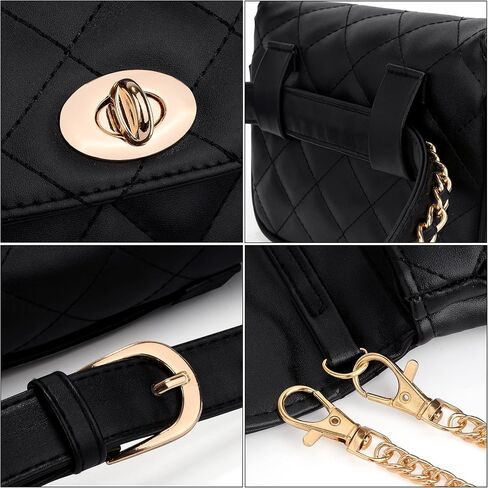 UTO Fanny Pack for Women Convertible Waist Belt Bag Fashion Travel Crossbody Shoulder Purse in Saudi Arabia