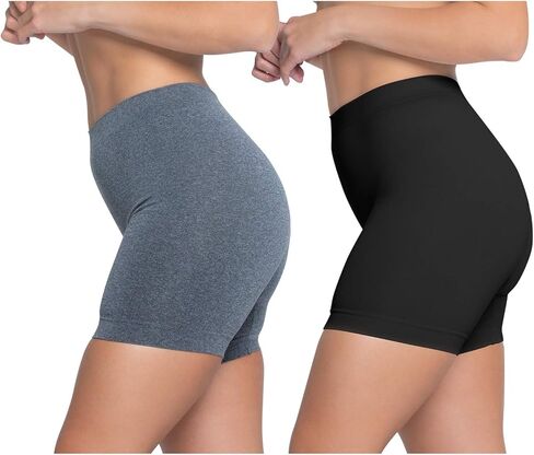 Skinnygirl Women's Mid-Length Seamless Slip Shorts, Multipack in Saudi Arabia