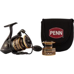 PENN Battle Spinning Reel Kit, Size 5000, Includes Reel Cover and Spare Anodized Aluminum Spool, Right/Left Handle Position, HT-100 Front Drag System in Kuwait