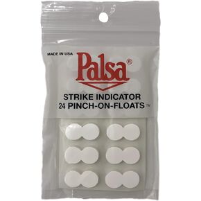 Wapsi Fly, Palsa Strike Indicator Pinch-on-Floats, 24 Count (Color Choice)