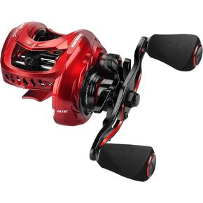 KastKing MegaJaws Elite Baitcasting Reels, Patented AMB System Eliminating Backlashes, Flipping Switch Function, 6.4oz Aluminum Frame Fishing Reel with Carbon Fiber Side Covers