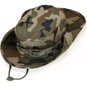 Wide Brim Boonie Hat, Men & Women Top Camo Bucket Hats for Safari Military Beach in Saudi Arabia