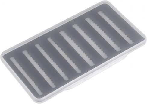 Aventik Fly Fishing Boxes Super Slim Transparent Design Magnetic Pad Compartments Tackle Foam Boxes 7.3X3.8X0.5inch in Kuwait