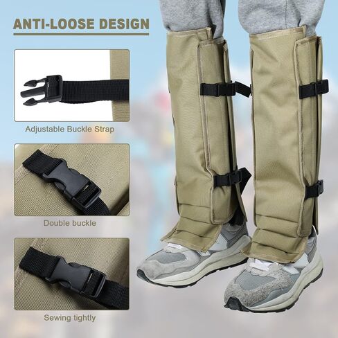 باتيور واقيات ثعبان مقاومة للماء للحماية من لدغات الثعابين للساقين السفلية، مناسبة للرجال والنساء، مقاس قابل للتعديل للصيد والمشي لمسافات طويلة والعمل في المزرعة in Kuwait