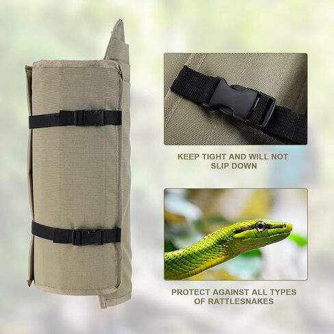 باتيور واقيات ثعبان مقاومة للماء للحماية من لدغات الثعابين للساقين السفلية، مناسبة للرجال والنساء، مقاس قابل للتعديل للصيد والمشي لمسافات طويلة والعمل في المزرعة in Kuwait