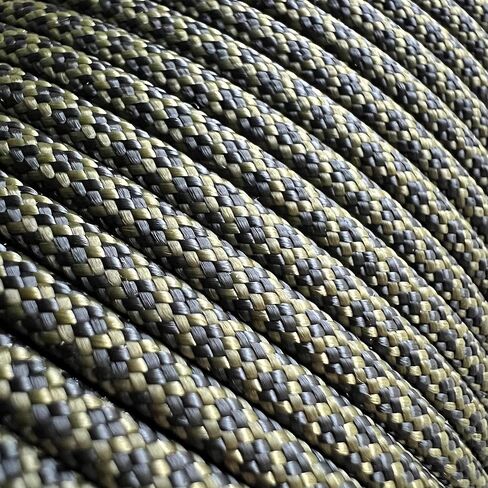 EdcX Paracord 4mm, 25+ Solid Colors (50ft, 100ft, 200ft, 400ft) | Ideal for Crafting, DIY, Camping, Survivial, Outdoor | 100% Nylon Rope 4mm| Tactical Cord 550 Type III (Black, 50ft) in Saudi Arabia