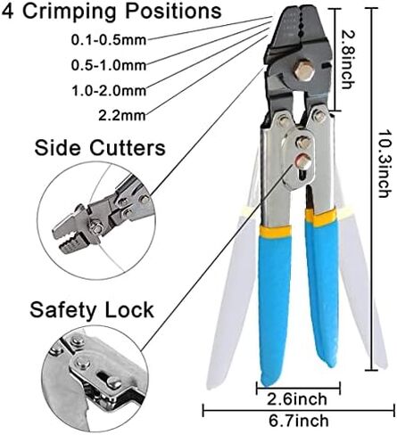 مجموعة معدات تزوير خيط الرمح الأحادية تتضمن اداة تجعيد وخط أحادي الشعيرات واكمام نحاسية مزدوجة لصيد الاسماك بالرمح والغوص الحر والغوص in Kuwait