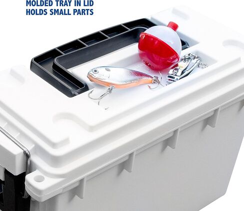 Sheffield 12680 Marine Storage Box, Dry Box Made in USA, Water Resistant Container for Boat and Dock Gear, Small Parts Organizer with Latch, Stackable in Saudi Arabia