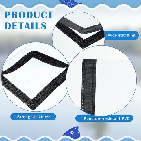 Geosar 20 Pcs Fishing Lure Wraps Covers Clear PVC Lure Covers Fishing Hook Covers Easily See Lure Hook Covers Durable Lure Guard to Keep Children Fishermen Fishing Safe, 7.9'' x 3.9'' in Saudi Arabia
