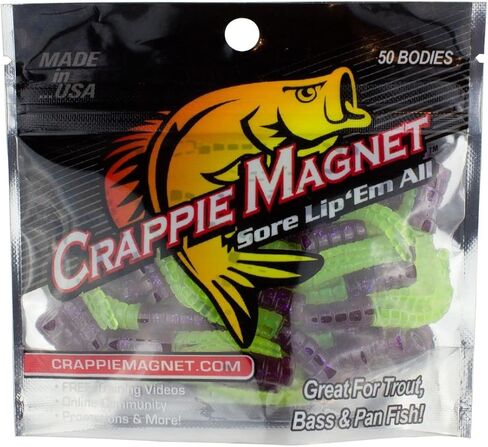 عبوة من 50 قطعة من Crappie Magnet للجسم ذات الذيل المقسم in Kuwait