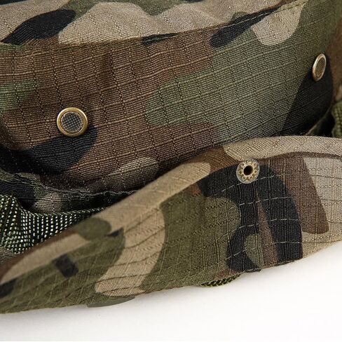 Wide Brim Boonie Hat, Men & Women Top Camo Bucket Hats for Safari Military Beach in Saudi Arabia
