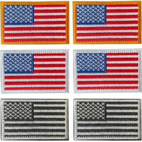 GYGYL 20Pcs Random USA Flag Patch, Hook Fastener American Military Patches Set for Tactical Caps, Bags, Backpacks, Tactical Vest, Military Uniforms