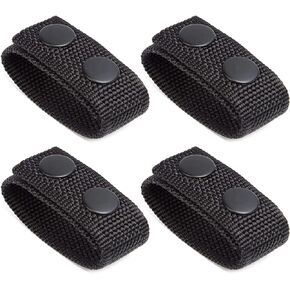 حافظات أحزمة CONSIO لحزام الخدمة، أحزمة واجب مع أزرار كبس مزدوجة تناسب حزام تكتيكي عريض مقاس 2-2¼ بوصة تثبيت حزام الشرطة الأمنية (مجموعة من 4) in Kuwait