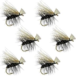 Thor Outdoor Elk Hair Caddis Dry Fly Set - Simple, Effective Fly Fishing Flies for Trout, Bluegill, Freshwater Panfish in Kuwait