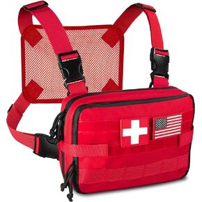 Tactical Chest Rig Bag for Men - Our Chest Pack is Great for Hiking, Hunting, and Shooting - Two Utility Pockets Holds Gear