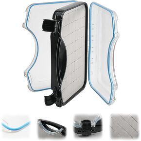 Goture Fly Fishing Box Single Sided Waterproof Tackle Case Flies Storage（Sponge Insert-5.51 * 3.82 * 0.67in） in Kuwait