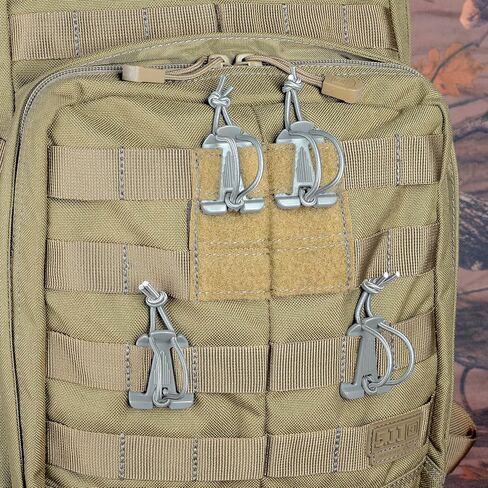 BOOSTEADY 10Pcs Tactical Gear Clip Molle Web Dominators for Outdoor Hydration Tube Backpack Straps Management in Kuwait