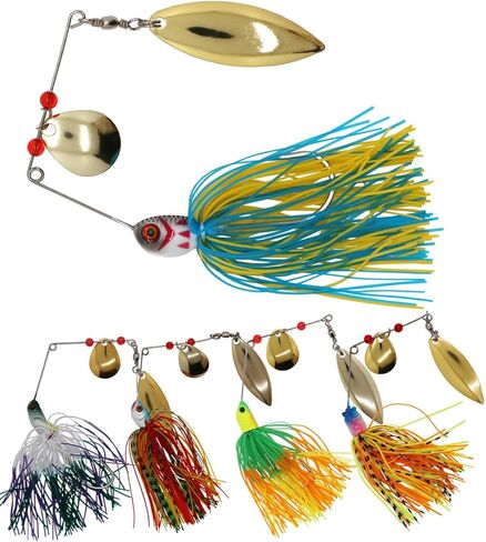 SUPERTHEO Fishing Lure Set Fishing Spoons Frog Lures Soft Hard Metal Lure Crank Popper Minnow Pencil Jig Hook for Trout Bass Salmon with Tackle Box in Kuwait