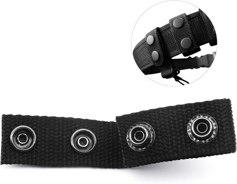 حافظات أحزمة CONSIO لحزام الخدمة، أحزمة واجب مع أزرار كبس مزدوجة تناسب حزام تكتيكي عريض مقاس 2-2¼ بوصة تثبيت حزام الشرطة الأمنية (مجموعة من 4) in Kuwait