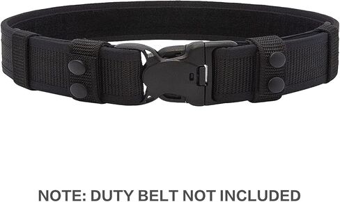 حافظات أحزمة CONSIO لحزام الخدمة، أحزمة واجب مع أزرار كبس مزدوجة تناسب حزام تكتيكي عريض مقاس 2-2¼ بوصة تثبيت حزام الشرطة الأمنية (مجموعة من 4) in Kuwait