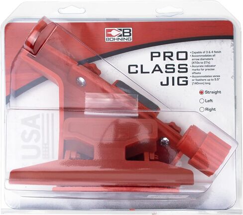 Bohning Pro Class Fletching Jig مع مشبك مستقيم باللون الأحمر in Saudi Arabia
