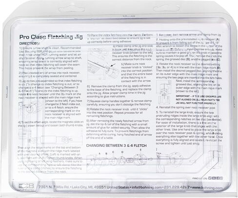 Bohning Pro Class Fletching Jig مع مشبك مستقيم باللون الأحمر in Saudi Arabia