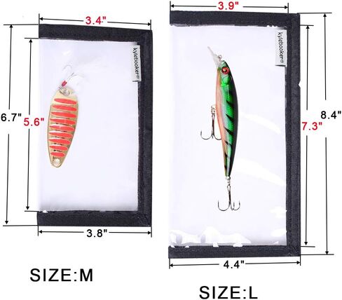 4 عبوات من أغلفة طُعم الصيد من Kylebooker، أغطية واقية شفافة من مادة PVC in Kuwait