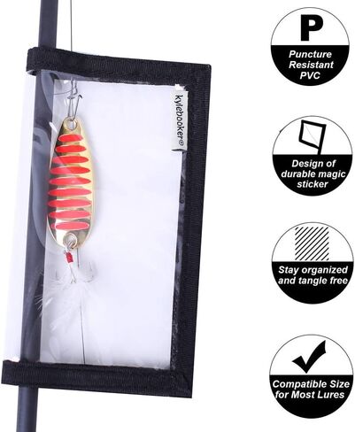 4 عبوات من أغلفة طُعم الصيد من Kylebooker، أغطية واقية شفافة من مادة PVC in Kuwait