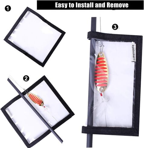 4 عبوات من أغلفة طُعم الصيد من Kylebooker، أغطية واقية شفافة من مادة PVC in Kuwait