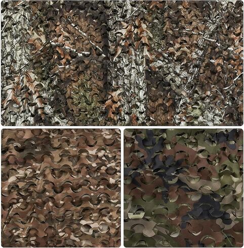 LOOGU Camo Netting, Camouflage Netting Camouflage Net Blinds for Sunshade, Camping, Shooting and Hunting and Many More in Kuwait