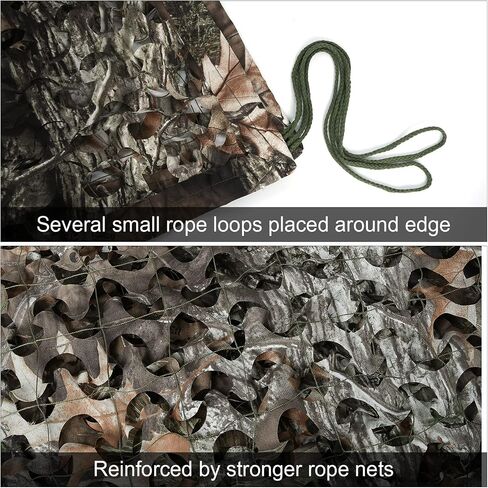 LOOGU Camo Netting, Camouflage Netting Camouflage Net Blinds for Sunshade, Camping, Shooting and Hunting and Many More in Kuwait