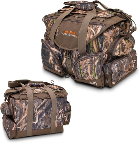 ALPS OutdoorZ Deluxe Floating Blind Bag - Waterproof Hunting Backpack for Men, with Removable Dividers, Thermos Sleeve & Padded Shoulder Strap, Standard - Mossy Oak Shadow Grass Habitat in Saudi Arabia