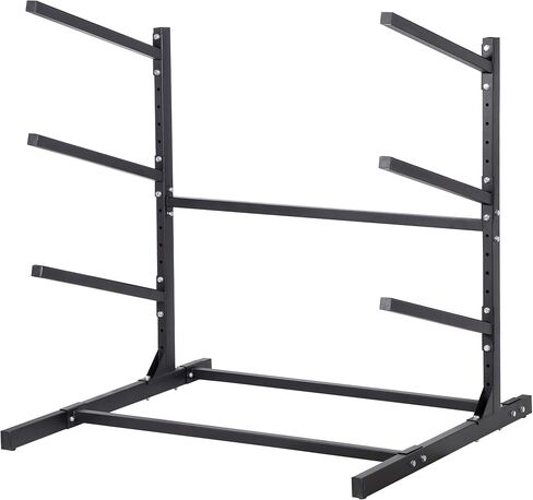 رف تخزين كاياك قائم بذاته من أوكسفانور 3 مستويات، حامل قوارب الكاياك وSUP قابل للتعديل، مقاوم للطقس وشديد التحمل، رف حامل لوح ركوب الأمواج، يحمل قوارب الكاياك، SUPs، ألواح التجديف، الزوارق in Kuwait