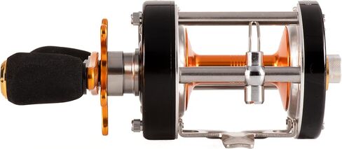 Catfish Pro Tournament Series 600CTS Round Baitcasting Reel - 6+1 Stainless Steel Ball Bearings, 5.3:1 Gear Ratio, 19lb Drag, Brass Gears, Centrifugal Brake, Durable & Powerful for Big Catfish Fishing in Kuwait