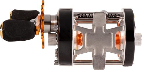 Catfish Pro Tournament Series 600CTS Round Baitcasting Reel - 6+1 Stainless Steel Ball Bearings, 5.3:1 Gear Ratio, 19lb Drag, Brass Gears, Centrifugal Brake, Durable & Powerful for Big Catfish Fishing in Kuwait