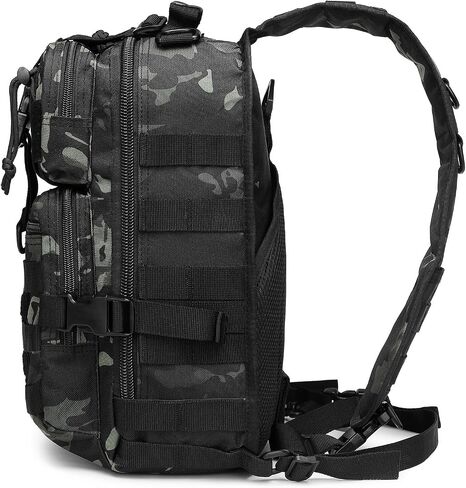 Tactical Crossbody Backpack Large Sling Pack With Holster Shoulder Bag For Men Outdoors Hiking Camping Gym in Kuwait