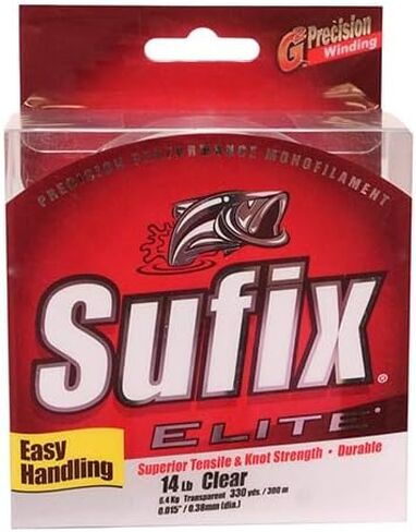 خط صيد الأسماك Sufix Elite 6.35 كجم (بكرة 330 YD) in Kuwait