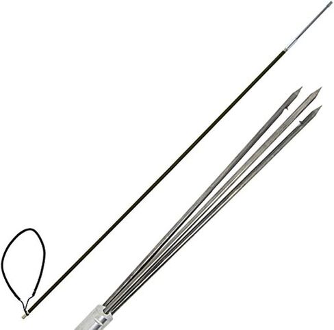Scuba Choice Carbon Fiber 7' One Piece Spearfishing Pole Spear with 3 Prong Barb SS Paralyzer Tip in Saudi Arabia