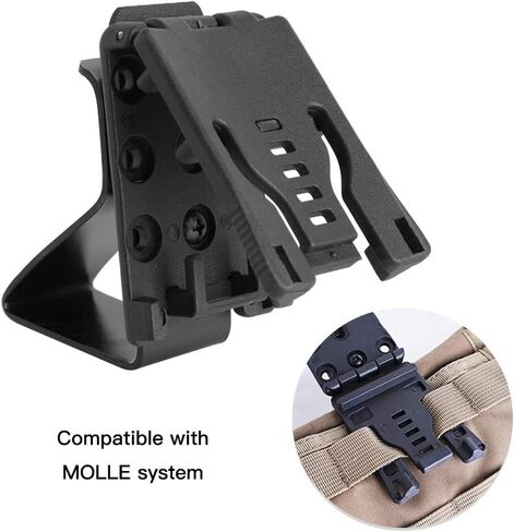KRYDEX Hearing Protector Holder, Belt Waist Strap Clip Holder for IPSC USPSA IDPA 3-Gun Competition in Saudi Arabia