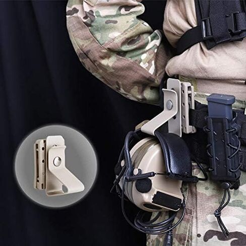 KRYDEX Hearing Protector Holder, Belt Waist Strap Clip Holder for IPSC USPSA IDPA 3-Gun Competition in Saudi Arabia