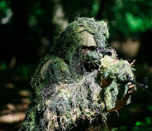 NINAT Ghillie Suit Camo 3D Leafy Gear الغابة الصيد التمويه الملابس 4 قطعة + حقيبة الكبار والأطفال in Kuwait