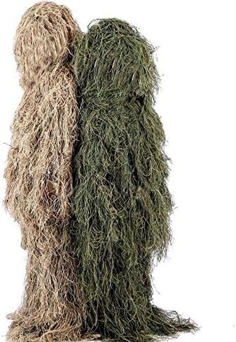 NINAT Ghillie Suit Camo 3D Leafy Gear الغابة الصيد التمويه الملابس 4 قطعة + حقيبة الكبار والأطفال in Kuwait