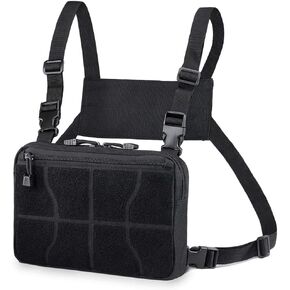 WYNEX Recon Kit Bag, Tactical Chest Pack Molle Vest Bags Front Pouch Multi-Purpose Daypack Concealed EDC Carry Pouch in Saudi Arabia