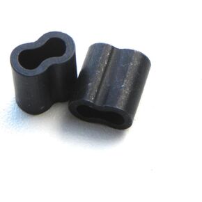 Large PVC Decoy Cord Black Aluminum Crimps 3.1mm 100 Pieces in Saudi Arabia