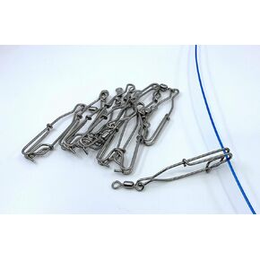 Decoy Long Line Clips Stainless Steel Pack of 10-3" with 2/0 Swivel in Kuwait