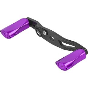 01 Anodized Treatment High‑Precise CNC Rocker Flat Handle, Carbon Fiber Rocker Handle, Metal Knob Fishing Reel Handle, for Freshwater Saltwater