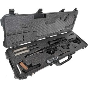 Case Club Precision Rifle Pre-Cut Waterproof Case with Accessory Box & Silica Gel to Help Prevent Gun Rust (Gen 2)