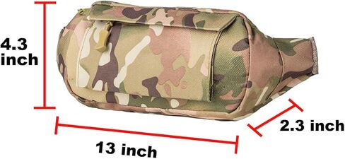 شانغيوان حزمة فاني للصيد، حقيبة ظهر للصيد على الصدر الصغير للخصر من أجل مجموعة مكتشف الحيوانات ومكالمات قذائف البندقية وتصاريح الترخيص مناظير، لحامل شجرة الغزلان، صيد قصير، رحلات خفيفة in Kuwait