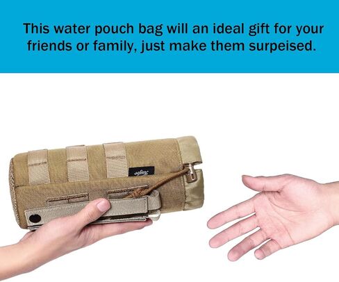 Molle Water Bottle Holder, Upgraded 1000D Nylon Tactical Molle Water Bottle Pouch, Sports Water Bottle Bag Bottom Mesh Lining Hydration Carrier for Camping, Climbing, Hiking and Travelling in Saudi Arabia